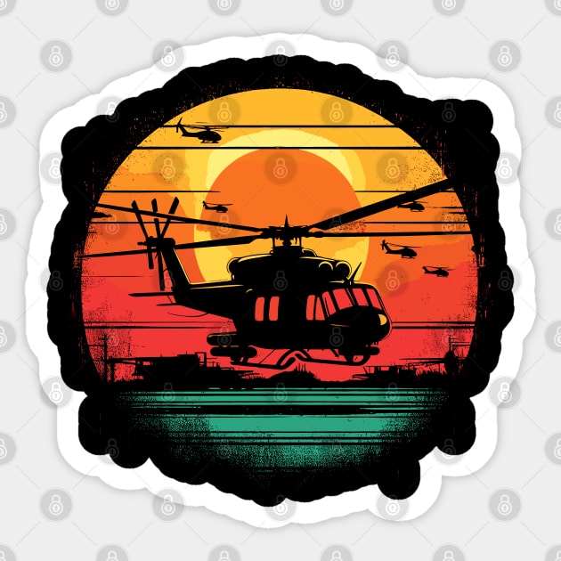 Helicopter Sticker by Mi Bonita Designs